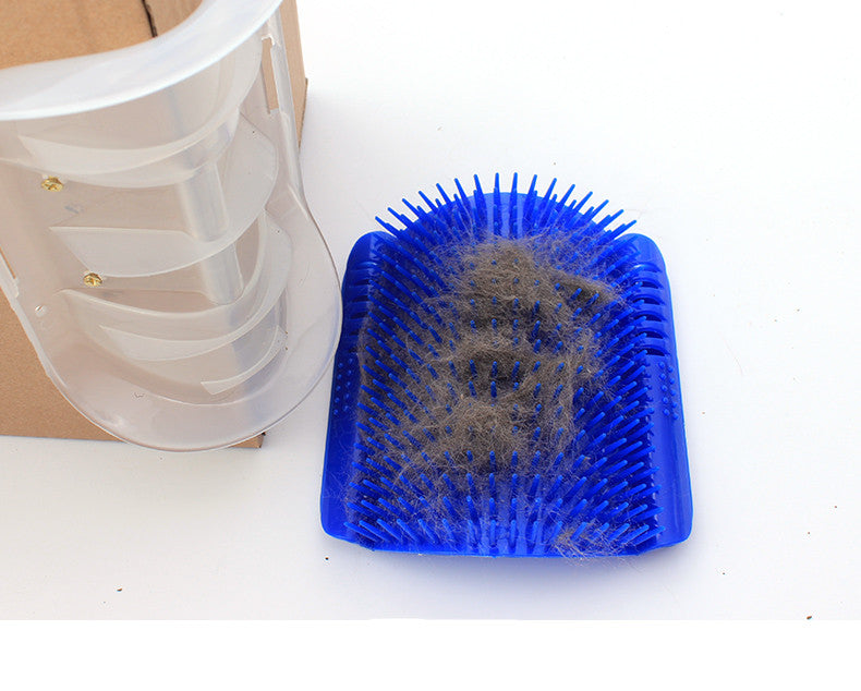 Cat Self-Grooming Corner Brush — Scratch, Massage & Groom in One