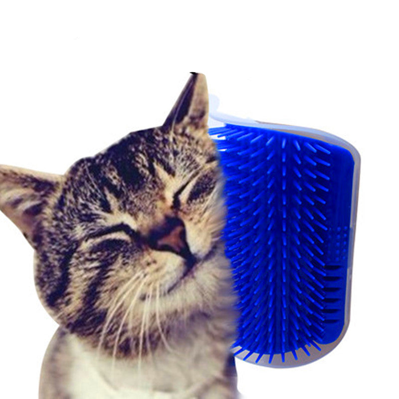 Cat Self-Grooming Corner Brush — Scratch, Massage & Groom in One