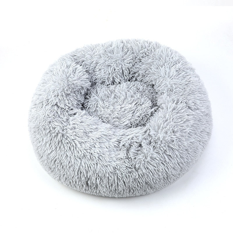 Calming Donut Dog Bed — Ultra-Soft Plush for Anxious Pets
