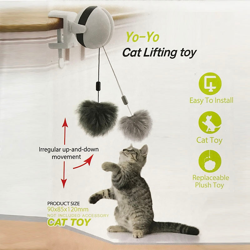 Smart Interactive Cat Toy Ball — Automatic Electric Feather Teaser